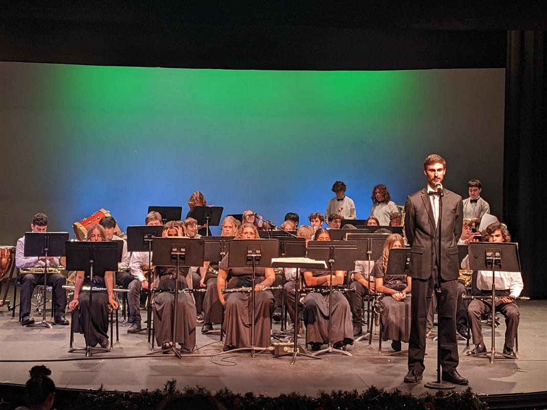 Students have opportunities to participate in band